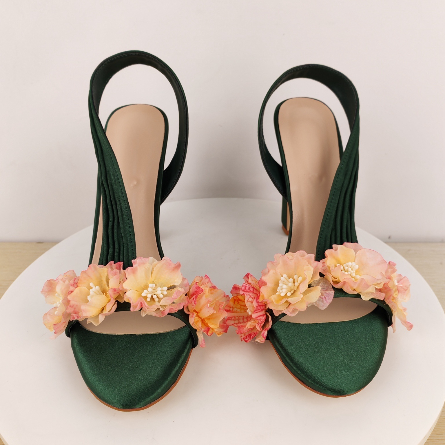 Block Heels Slingback Flowers  - огляд і ціна Slip Dress Satin